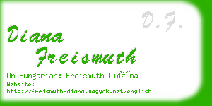 diana freismuth business card